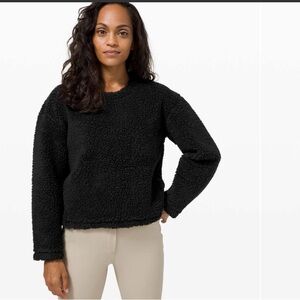 lululemon athletica Wool Whenever Crew Black Fleece